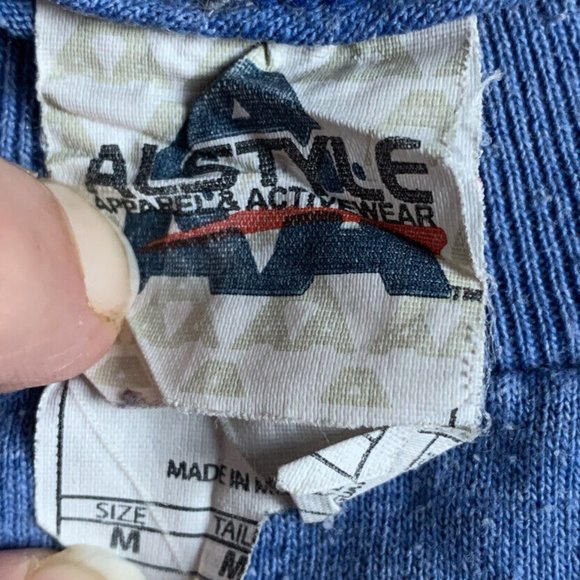 Hearst Castle size M UNISEX L/S t-shirt Lot blue Grey 50/50 - Picture 7 of 7